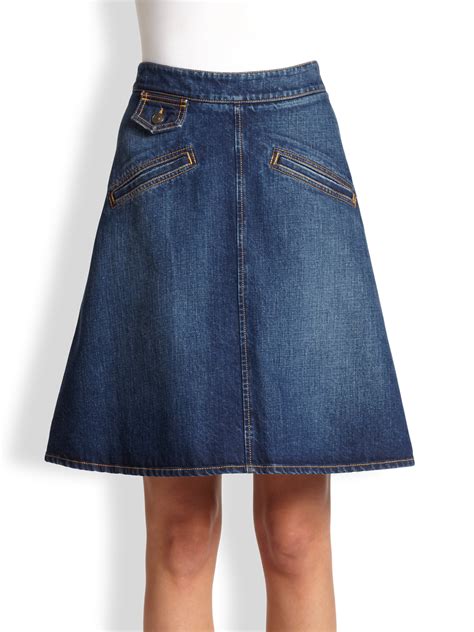 see by chloe denim skirt|see by chloe jeans.